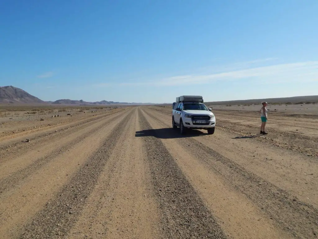 4x4 on a namibian dirt road