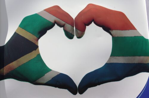 Embracing South Africa's colors, a true reflection of unity in diversity.