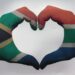 Embracing South Africa's colors, a true reflection of unity in diversity.