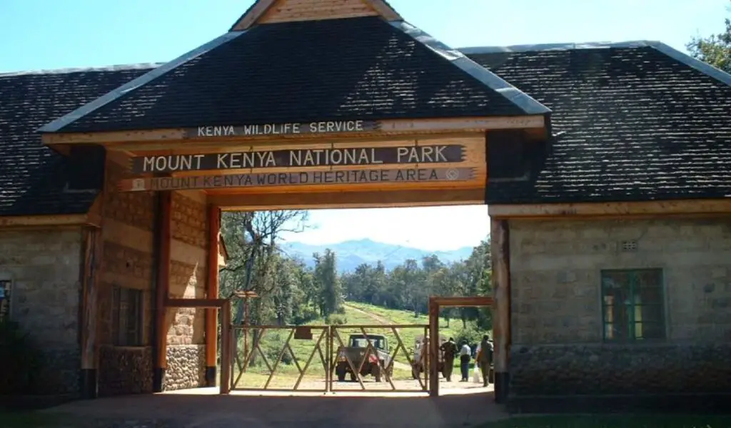 pass through these gates, witness the breathtaking beauty of Mount Kenya.