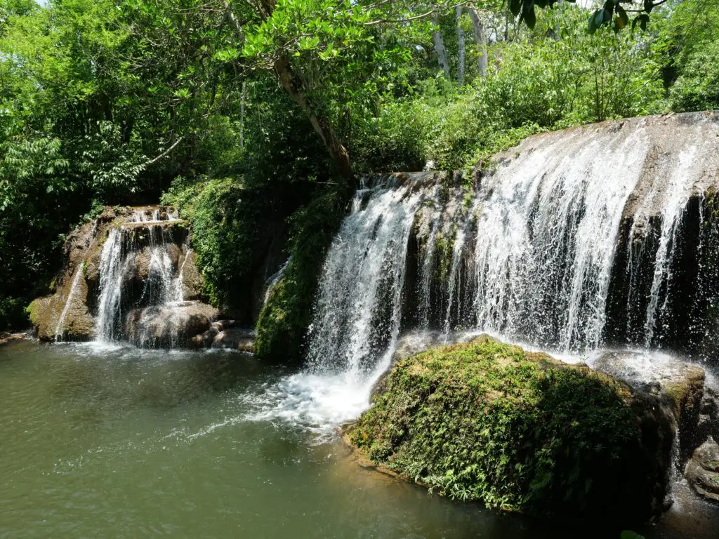 waterfalls in Bonito, Brazil—where the crystal-clear cascades paint nature's masterpiece.