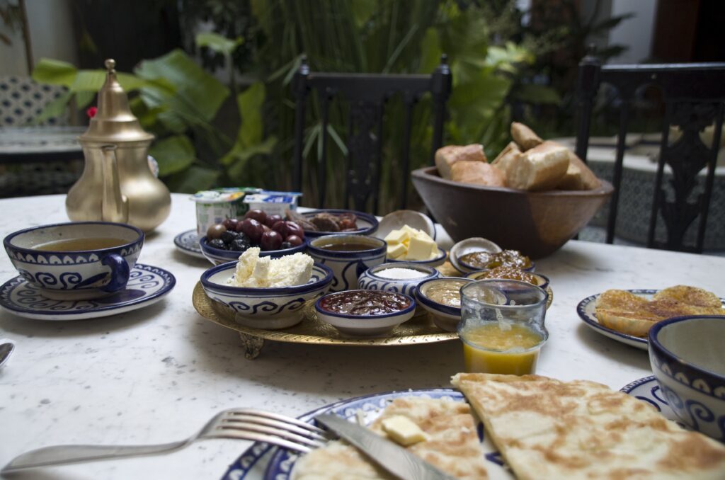 Moroccan breakfast experience, where every dish tells a story of tradition and taste.