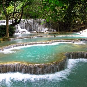 the tranquil vibes of Luang Prabang, where ancient temples whisper stories and the Mekong and Nam Khan rivers weave a serene melody.